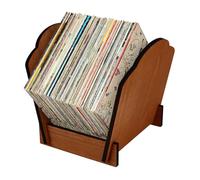 BENECREAT Supporto per Dischi In Vinile In Legno, Supporto per Dischi In Vinile In Legno Da 24.5x22.5x30cm per Esporre e Conservare I Dischi In Vinile, File, Album