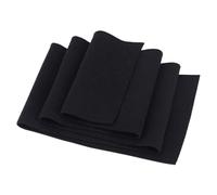 BENECREAT Tessuto A Coste In Cotone Elasticizzato, Materiale Del Polsino A Coste In Tessuto A Maglia Tubolare Nero per Colletto, Fasce per Il Collo, Materiale per Finiture, Cucitura,99x14.7cm