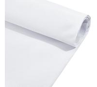 BENECREAT Tessuto per Punto Croce In Poliestere 18CT, Tela Aida Bianca Da 1x1.5 m per Ricamo Artigianale, Cucito A Mano, Artigianato Fai Da Te