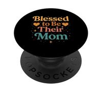 Benedetta ad essere la loro mamma. famiglia, maternità, amore. PopSockets PopGrip Adesivo