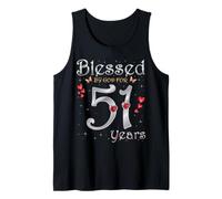 Benedetta da Dio per 51 Anni Regina della Festa per Il 51° Compleanno Canotta