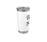 BENEDETTO BlackText Bicchiere termico in acciaio inox doppia parete