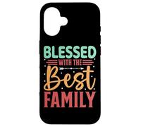 Benedetto con le migliori parole che ispirano la famiglia Custodia per iPhone 16