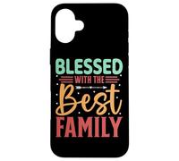 Benedetto con le migliori parole che ispirano la famiglia Custodia per iPhone 16 Plus
