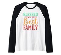Benedetto con Le Migliori Parole Che ispirano la Famiglia Maglia con Maniche Raglan