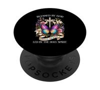 Benedetto da Dio guidato dallo Spirito Santo Farfalla Cristiana PopSockets PopGrip Adesivo