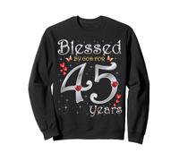 Benedetto da Dio per 45 Anni 45 ° Compleanno Regina Felpa