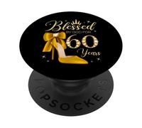 Benedetto da Dio per 60 anni 60 ° compleanno donna regina PopSockets PopGrip Adesivo