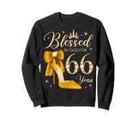 Benedetto da Dio per 66 Anni 66 ° Compleanno Donna Regina Felpa