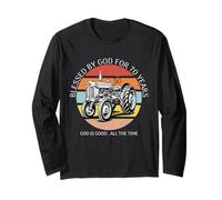 Benedetto da Dio per 70 Anni Trattore agricolo 70° Compleanno Maglia a Manica