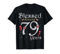 Benedetto da Dio per 79 Anni 79 ° Compleanno Regina Maglietta