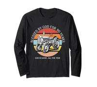 Benedetto da Dio per 90 Anni Trattore agricolo 90 ° Compleanno Maglia a Manica