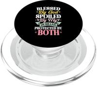 Benedetto da Dio viziato da mio marito protetto da entrambi PopSockets PopGrip per MagSafe