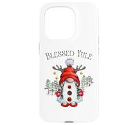 Benedetto gnomo Yule Solstizio pagano Wicca Yuletide Blessings Custodia per iPhone 15 Pro