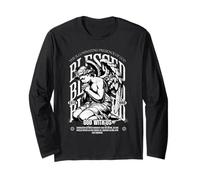 Benedetto Religioso Cristiano Preghiera Dio Fede Gesù Cristo Maglia a Manica