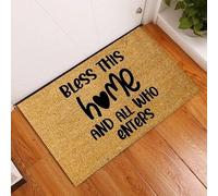 Benedici Questa Casa E Tutti Coloro Che Sono Venuti Zerbino Lavabile Zerbini Di Benvenuto Funny Zerbini Per Interni Per Casa Esterni Porte Esterne 40 X 60Cm