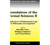 Benedikt Löwe Foundations of the Formal Sciences II (Copertina rigida)