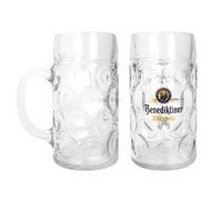 Benediktiner Weissbrau - Set di 2 Bicchieri da Birra Graduati, 1 l