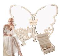 Benedizione della confezione regalo con motivo a farfalla per il segno ospite Butterfly per matrimonio | Alternative guestbook per Baby Shines con Butterfly Motif | Libro degli ospiti f