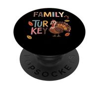 Benedizioni chiave della Turchia del Ringraziamento della famiglia PopSockets PopGrip Adesivo