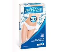 Benefit - 5D CEROTTO URTO DRENANTE, Cerotti Trasparenti per Eliminare i Liquidi in Eccesso, Drenanti e Depurativi, Fabbricato in Italia, 14 Cerotti