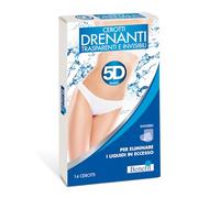 Benefit - 5D CEROTTO URTO DRENANTE, Cerotti Trasparenti per Eliminare i Liquidi in Eccesso, Drenanti e Depurativi, Fabbricato in Italia, 14 Cerotti