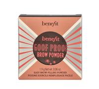Benefit Goof Proof Brow Powder concentrandoti sull’arco e sulla coda. - Applica meno pressione all’inizio delle sopracciglia per un effetto più morbido. - Stratifica gradualmente fino a raggiungere la