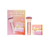 Benefit Shellie Blush Cheek-End Getaway cofanetto regalo: blush Shellie Blush 6 g + pennello Multitasking Cheek Brush 1 ks tonalità Warm Seashell-Pink