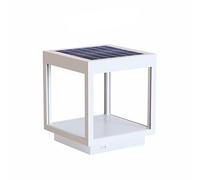 Beneito Faure Lanterna Visor Solar Bianca da Esterno IP65 - Lampada da Tavolo a Led in Alluminio a Energia Solare con Pannello Integrato 3.5W 120° flusso luminoso di 460 lumen