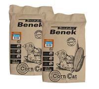 BENEK Super Corn Cat Graniglia di mais Sea Breeze 25 l x 2 (50 l)= 31,4 kg