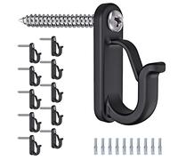 BeneLabel 10 Pezzi Gancio A Vite Per Luci Di Natale, Piante Da Giardino All'Aperto, Fili Di Corda, Tazze, Utensili Da Cucina Con Fibbia Di Sicurezza E Ancoraggio A Espansione, 4,5 Cm / 20 Libbre