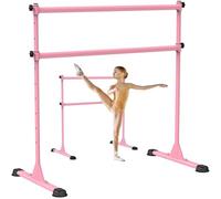 BeneLabel Barra da Balletto autoportante, Regolabile in Altezza 10, Resistente Barra da Ballo con Cuscinetti in Gomma Antiscivolo, per Bambini e Adulti, per Allenamento a casa, Fitness, Yoga,