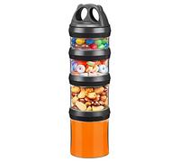 BeneLabel Contenitori impilabili per alimenti con sistema Twist Lock, contenitori in Tritan senza BPA, per viaggi, formula, proteine in polvere, snack, a prova di perdite e lavabili in lavastoviglie