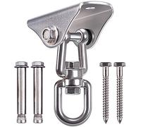 BeneLabel Legno/Cemento Soffitto Gancio Amaca Altalena Appesa Vite Bullone 360° Girevole Set Hardware per Interni Esterni Parco Giochi Sedia Yoga Corda Sacchi da Boxe, Supporto per Amaca, 1600 libbre