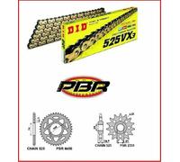 BENELLI TRK 502 500 2017 2018 KIT CATENA D.I.D CORONA PIGNONE TRASMISSIONE PBR