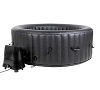 Beneo Spa - Vasca idromassaggio gonfiabile portatile per 4 persone, colore: Nero