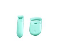 Benepoint Confezione da 2 mini piegaciglia, con cuscinetto di ricambio per ciglia, kit portatile da viaggio per un trucco parziale e completo degli occhi (ciano)