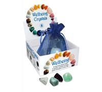 Benessere Cristalli Set lo scarabeo Talismani 4 Naturale Sassi E Borsa Nuova