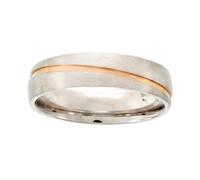 Beneto Anello Men´s Bicolor Wedding Ring Made of Steel SPP07 - Circuito: 67 mm sBE0487-67 Marca, Estándar, Metallo Non prezioso, Nessuna Pietra preziosa