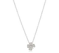 Beneto Collana Playful Silver Necklace with Four-Leaf Clover AGS890 / 47 sBE1524 Marca, Estándar, Metallo Non prezioso, Nessuna Pietra preziosa