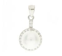 Beneto Ornamento Elegant Silver Pendant with River Pearl AGH155P sBE1458 Marca