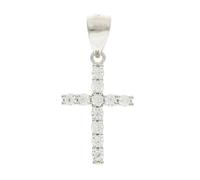 Beneto Ornamento Silver Pendant with Zircons Cross AGH593 sBE0968 Marca, Estándar, Metallo Non prezioso, Nessuna Pietra preziosa