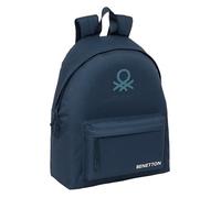 BENETTON BASICS ANTRACITA - Day Pack per bambini, zaino per bambini, qualità e massima resistenza, comodo e versatile, 33 x 15 x 42 cm