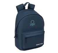 BENETTON BASICS ANTRACITA - Zaino per laptop da 14,1", ideale per giovani di diverse età, comodo e versatile, qualità e resistenza, 31 x 16 x 41 cm
