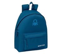 BENETTON BASICS MARINO - Day Pack per bambini, zaino per bambini, qualità e massima resistenza, comodo e versatile, 33 x 15 x 42 cm