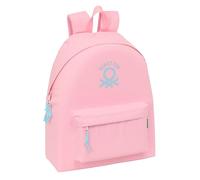 BENETTON BASICS ROSA PASTEL - Day Pack per bambini, zaino per bambini, qualità e massima resistenza, comodo e versatile, 33 x 15 x 42 cm