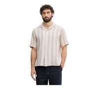 Benetton - Camicia a maniche corte in lino - - Shirts - Uomo - Multicolore - M