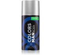 Benetton Colors Man Nero , Antitraspirante, Speziato, Deodorante Spray, Per Uomo, 150 ml