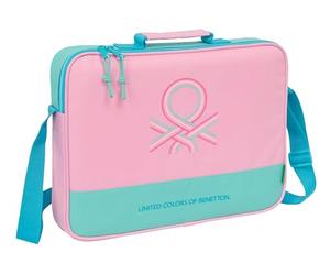 BENETTON DOLCE - Portafogli Extrascolastici, Valigetta portatodo, Tracolla comoda e versatile, qualità e resistenza, 38 x 6 x 28 cm