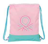 BENETTON DOLCE - Zaino a sacco piatto, grande, ideale per bambini di diverse età, comodo e versatile, qualità e resistenza, 35 x 40 cm